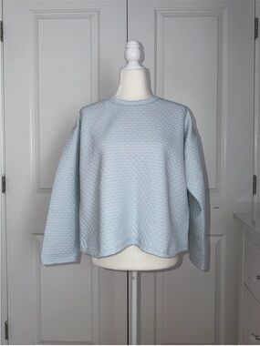 J. Crew Reversible Quilted Crewneck Top